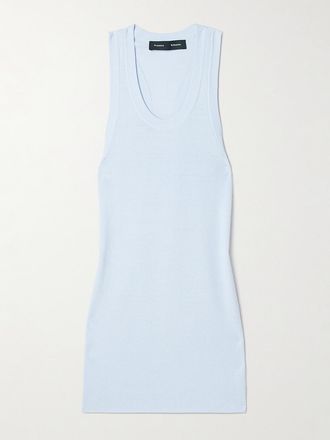 Proenza Schouler Canotta In Maglia A Coste Roberts - Blu