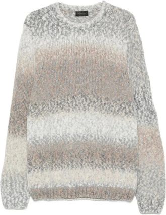 Dondup Chunky Knit Crew Neck Jumper - male - Dondup - Round-neck Knitwear - Multicolor - 2XL - Knitwear