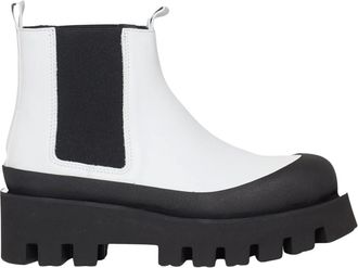 Paloma Barcel&oacute; Schoenen, Dames, Wit, 38 EU, Leer, Celine Chelsea Boot