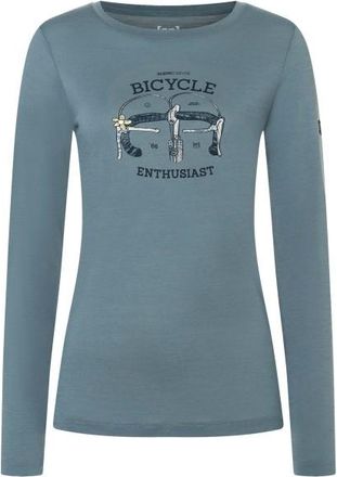 super.natural Bike Enthusiast L/S Merinolongsleeve f&uuml;r Damen | grau