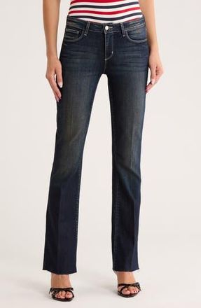 L'agence Sneeki Low Rise Raw Hem Straight Leg Jeans in Crest at Nordstrom Rack, Size 29
