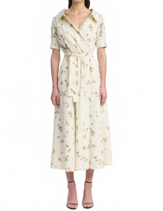 Altuzarra Lydia Allover Petals Dress In Ivory