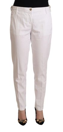 Jacob Cohen Witte Midden Taille Tapered Birgitte Broek