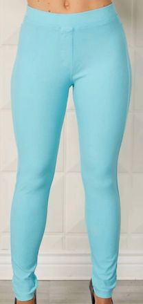 French Kyss Pull-On Ankle Jegging In Turquoise