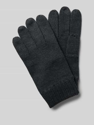 Polo Ralph Lauren Handschuhe aus Wolle mit Label-Stitching in Anthrazit, Gr&ouml;&szlig;e 1
