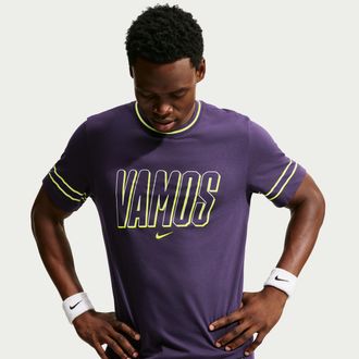 Nike Carlos Alcaraz Nike Mens Court Dri-FIT Tennis T-Shirt in Purple | IM6121-525