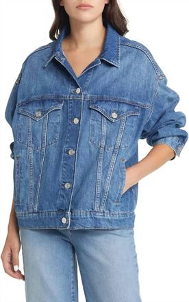 Frame Denim Le Oversized Long Sleeve Jacket In Stearnlee
