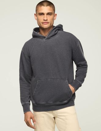Lucky Brand Mens Venice Burnout French Terry Hoodie