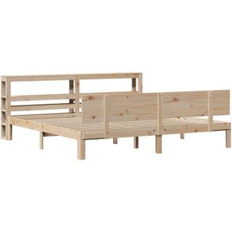 vidaXL Vidaxl - Estructura De Cama Con Cabecero Madera Maciza De Pino 200x200cm