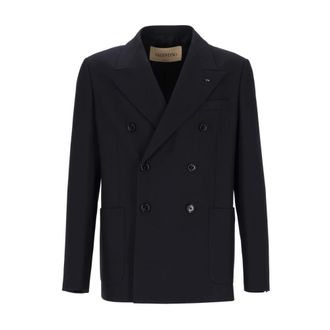 Valentino Garavani Jassen, Heren, Blauw, 2Xl, Wol, Jassen