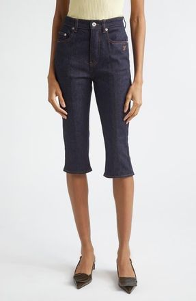 Jacquemus Le Capri de-N&icirc;mes Denim Capri Pants in Dark Navy at Nordstrom, Size 26