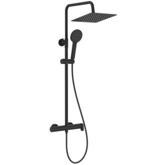 Roca Columna Para Ducha Monomando Vega Plus Square Con Altura Regulable Negro Mate.-roca: Dise&ntilde;o, Innovaci&oacute;n Y Calidad