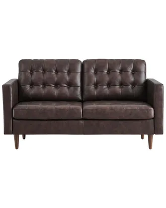 ModWay Exalt Tufted Leather Loveseat