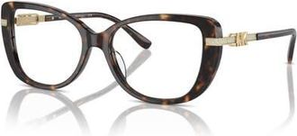 Michael Kors 54mm Cat Eye optical glasses in Dark Tortoise at Nordstrom