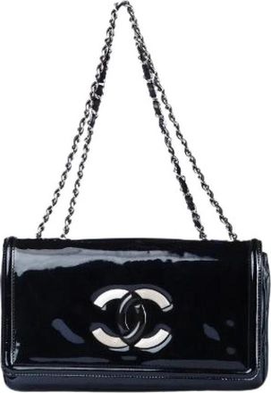 Chanel Pre-owned Vintage Schoudertas - Dames - Vintage Schoudertas - Zwart - ONE Size - Leer - Vintage