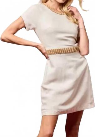 BTB Los Angeles Cassie Mini Dress In Oatmeal