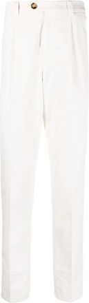 Brunello Cucinelli Off White Tailored Trousers, Brand Size 56 (US Size 40)