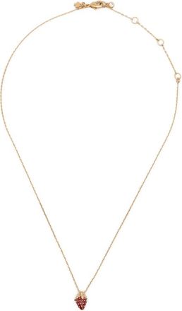 Kate Spade New York Strawberry-pendant Crystal-embellished Necklace