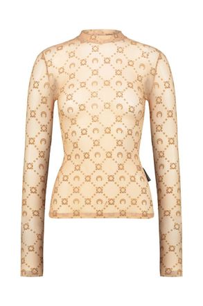 Marine Serre High-Neck Mesh Flock