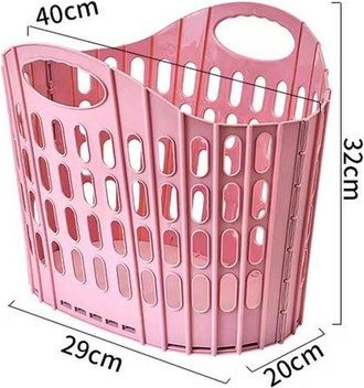 OEM Cesta De Ropa Plegable, Cesta De Lavander&iacute;a Plegable, Cesta De Almacenamiento Plegable, Ba&ntilde;o, Dormitorio, Hogar, Rosa, 29 32 Cm