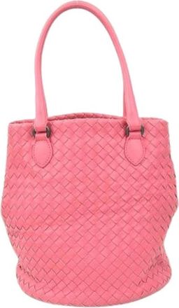 Bottega Veneta Pre-owned Fabric handbags - Dames - Vintage Tas - Roze - ONE Size - Vintage