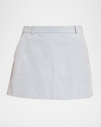 Frame Denim The Suede Mini Skirt