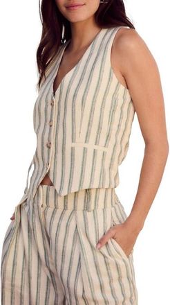 Next Stripe Vest in White at Nordstrom, Size 4 Us