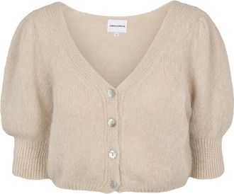 Americandreams Manda Alpaca Cardigan - Dames - Vesten - Beige - M - Wol - Truien & Vesten