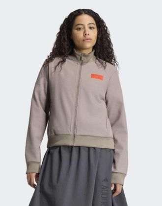 adidas Audi Formula One Team Elevated - Top sportivo marrone semplice e rosso hi-res