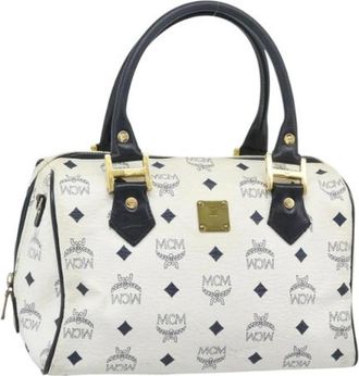 MCM Pre-owned Hand Bag - Dames - Vintage Handtas - Wit - ONE Size - Leer - Vintage