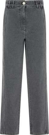 Patou Cargo Broek Anthracite - Dames - Regular Fit Jeans - Grijs - 2XS - Katoen - Jeans
