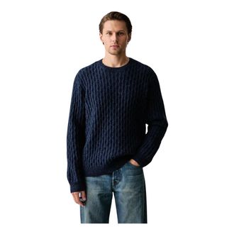 Levi's Presidio Crew Pullover - Heren - Truien - Blauw - Maat: L Wol