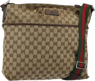 Gucci Pre-owned Cross Body Bags, female, Beige, Size: ONE SIZE Pre-owned Vintage Cross Body Bag
