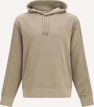 Burberry Felpa con Cappuccio e laccetti Check Man XL
