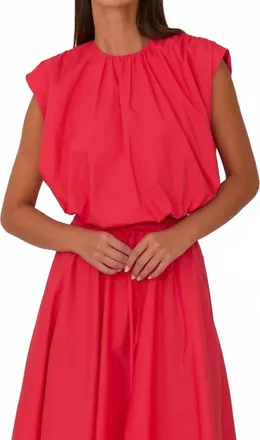 Secular Lya Relaxed Shirt In Red