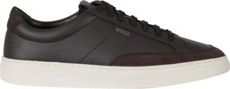 HUGO BOSS Kieran Tenn - Heren - Sneakers - Bruin - 43 EU - Katoen - Schoenen