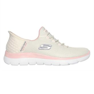 Skechers Mens Summits - Diamond Dream slip-in vrijetijdsschoenen (Gebroken Wit/Roze)