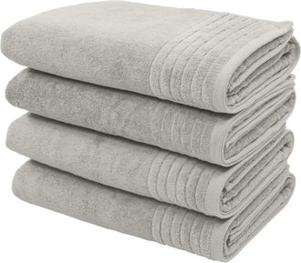 My Home Duschtücher »Sanremo Premium, Premium Handtücher, 600 gr/m², 70x140cm« mit Bordüre, flauschig und weich, dicke Qualität, 5 Jahre Garantie