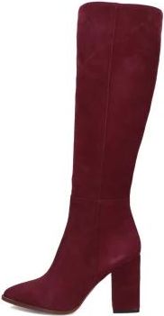 Notre-V Rode Hoge Laarzen- Model 46994 - Dames - Laarzen met Hak - Rood - 42 EU - Wol - Schoenen