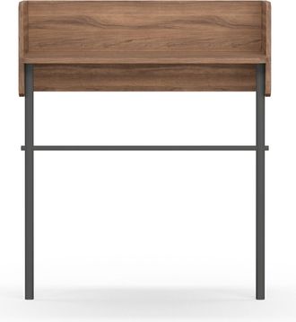 HERDASA Consola De Entrada Fabricada En Melamina Y Madera De Haya, Modelo Danish (789) De Herdasa. Nogal-grafito