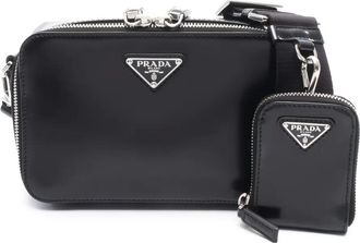 Prada Borsa a spalla in pelle anni 2010 - Nero