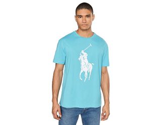 Polo Ralph Lauren Classic Fit Big Pony Jersey T-Shirt Mens Clothing Perfect Turquoise : 2XL, Cotton