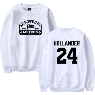 Generic Heated Rivalry Hollander 24 Merch Sweatshirt Unisex Casual Crewneck Long Sleeve Pullover Clothes (M,White)