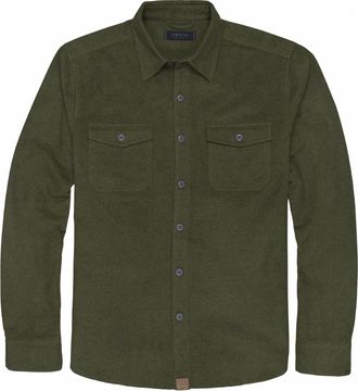 Dakota Grizzly Major Long Sleeve Button Down Shirt In Army Heather