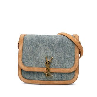 Saint Laurent Medium Denim Solferino Crossbody BC1635025A1020