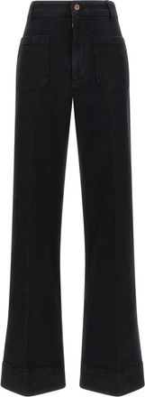 Victoria Beckham Alina Jean - Dames - Flared Jeans - Zwart - W29 L32 - Katoen - Jeans