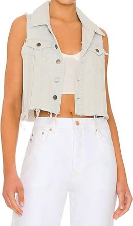 Show me your Mumu Womens Valdosta Vest In Sky Mist