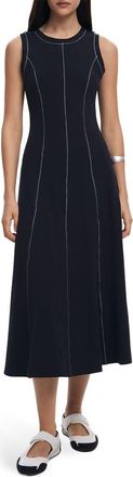 Desigual Sleeveless A-Line Midi Dress in Black at Nordstrom, Size X-Small