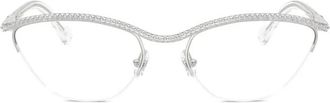 Swarovski Sk 1026 Eyeglasses - Dames - Brillen - Grijs - 56 MM - Accessoires