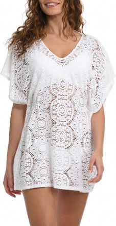 Sunshine 79 Crochet Cover-Up Caftan in White at Nordstrom Rack, Size Large/x-Large